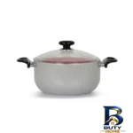 نمای کناری سرویس قابلمه و تابه گرانیت ۱۵ پارچه لیدوما مدل آذی پروفایل و ساختار