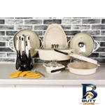 نمای کناری سرویس پخت و پز ۳۳ پارچه ایتالیاB ام جی اس کد 800185 پروفایل و ساختار