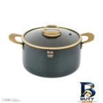 نمای کناری سرویس قابلمه و تابه گرانیتی ۱۱ پارچه بی وی کی مدل گلکسی کد VK۷۱۴۶۱۱ اصل پروفایل و ساختار