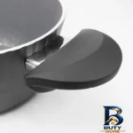 نمای کناری قابلمه عروس دلوین با روکش گرانیت و سوپاپ بخار پروفایل و ساختار