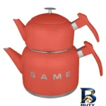 نمای جلو ست قوری و کتری لیانو مدل SAME طراحی و جزئیات کلیدی