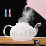 نمای جلو قوری کدو حلوایی مدل 1369n با گنجایش 1 لیتر طراحی و جزئیات کلیدی