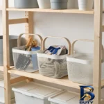 نمای جلو سبد ارگانایزر ایکیا مدل RISATORP با کیفیت طراحی و جزئیات کلیدی