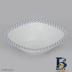 نمای جلو سرویس غذاخوری ۲۷ پارچه ۶ نفره چینی زرین ایران مدل کواترو ورنیکا باکیفیت طراحی و جزئیات کلیدی