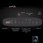 نمای جلو دستگاه تصفیه کننده هوا شارپ مدل KI-N۵۰SA-H اصل چیدمان صفحه و نشانگرها