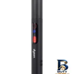 نمای جلو جارو شارژی هوشمند دایسون مدل Fluffycones Pencilvac درجه و بسته بندی زعفران