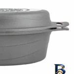 نمای جلو تابه گرانیت مرغ خوری دیاکو با روکش باکیفیت طراحی و جزئیات کلیدی