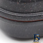 نمای جلو تابه رژیمی نیولایف با قابلیت گریل و نچسب طراحی و جزئیات کلیدی
