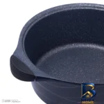 نمای جلو سرویس تفلون قابلمه و تابه 6 پارچه عروس مدل موج طراحی و جزئیات کلیدی