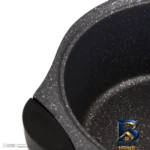 نمای جلو سرویس قابلمه گرانیتی ۴ پارچه عروس مدل ۰۱ طراحی و جزئیات کلیدی