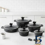 نمای جلو سرویس پخت و پز ۱۲ پارچه ایزی کوک مدل لایف طراحی و جزئیات کلیدی