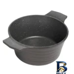 نمای جلو سرویس قابلمه گرانیتی ۸ پارچه هدیه مدل آلفا کلاسیک طراحی و جزئیات کلیدی