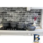 نمای جلو سرویس پخت و پز ۱۰ پارچه مدل M.B.H طراحی و جزئیات کلیدی