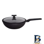 نمای جلو سرویس گرانیتی قابلمه و تابه 25 پارچه ولبرگ مدل B طراحی و جزئیات کلیدی