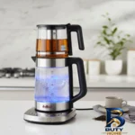 نمای جلو چای ساز روی هم فلر مدل TS-۲۱۰ اصل طراحی و جزئیات کلیدی
