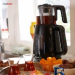 نمای جلو چای ساز روی هم فیلیپس مدل HD۷۳۰۱/۰۰ اصل طراحی و جزئیات کلیدی
