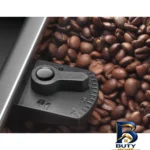 نمای جلو آسیاب قهوه دلونگی مدل KG۸۹ اصل طراحی و جزئیات کلیدی