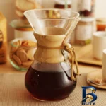 نمای جلو قهوه ساز کمکس مدل ۶ کاپ اصل طراحی و جزئیات کلیدی