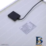 نمای بسته بندی پنکه ایستاده 25 وات اسپاد مدل SOLAR_FAN با پنل خورشیدی برچسب و بسته بندی
