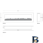 نمای بسته بندی شومینه دیواری برقی بیستون مدل B.D_۱۸۰_T_L۴.bs اصل برچسب و بسته بندی