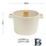 نمای بسته بندی قابلمه نیوفلیم FIKA با طراحی نچسب و کفه سه لایه برچسب و بسته بندی