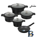 نمای بسته بندی سرویس پخت و پز 9 پارچه جی فی نی مدل 09 برچسب و بسته بندی