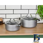نمای بسته بندی سرویس قابلمه و تابه گرانیت ۷ پارچه کرکماز مدل 3-2619 برچسب و بسته بندی