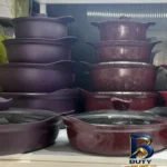 نمای بسته بندی سرویس پخت و پز ۸ پارچه مدل BEST۸ اصل برچسب و بسته بندی