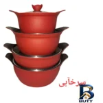نمای بسته بندی سرویس پخت و پز ۸ پارچه بِست مدل 428 برچسب و بسته بندی