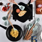 نمای جزئیات سرویس کفگیر و ملاقه ۱۲ پارچه وون مدل KITCHEN LIFE-۱۰۰۷ اصل نمای نزدیک دانه