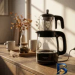 نمای بسته بندی چای ساز روی هم همیلتون مدل HTT-۵۲۴۰ اصل برچسب و بسته بندی