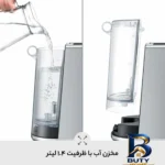 نمای بسته بندی اسپرسو ساز سیج مدل Bambino با طراحی زیبا برچسب و بسته بندی