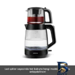 نمای بسته بندی چای ساز روی هم کاراجا مدل Glass Tea XL برچسب و بسته بندی