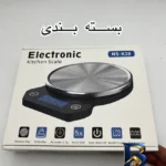 نمای بسته بندی ترازوی آشپزخانه مدل NS_K۳۸ ۵Kg-۰.۱G اصل برچسب و بسته بندی
