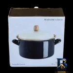 نمای بسته بندی قابلمه مادام کوکو طرح Bonneville با روکش لعابی برچسب و بسته بندی
