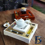 نمای جلو جعبه دمنوش و چای کیسه ای پذیرایی آراد مدل 001 طراحی و جزئیات کلیدی
