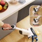 نمای جزئیات جارو شارژی عصایی روبوراک مدل Flexi حرکت و نصب پشتی