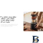 نمای جزئیات مخلوط کن و آسیاب شیائومی مدل MLLJ۰۰۱CM-۱A اصل پرداخت و جزئیات مواد