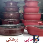 نمای جزئیات سرویس پخت و پز ۱۳ پارچه مدل B_۱۳ اصل پرداخت و جزئیات مواد
