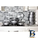 نمای جزئیات سرویس پخت و پز ۱۹ پارچه راکلند مدل آلمانی نمای نزدیک رشته ها و بافت