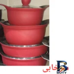 نمای جزئیات سرویس پخت و پز ۱۰ پارچه بِست مدل Italy پرداخت و جزئیات مواد