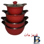 نمای جزئیات سرویس پخت و پز ۸ پارچه بِست مدل 428 پرداخت و جزئیات مواد