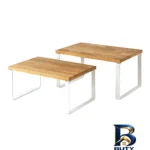 نمای جزئیات نظم دهنده کابینت لازا مدل KT-SH-۰۲-WD بسته ۲ عددی اصل پرداخت و جزئیات مواد