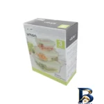 نمای جزئیات ظرف نگهدارنده لیمون مدل شیشه ای کد HS۱۸۰۶ مجموعه سه عددی اصل پرداخت و جزئیات مواد
