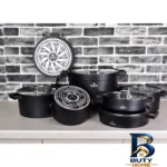 نمای کناری سرویس پخت و پز ۱۸ پارچه راکلند مدل تمیس کد 800209 پروفایل و ساختار