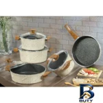 نمای کناری سرویس قابلمه 9 پارچه پی ام تی مدل ماریا باکیفیت پروفایل و ساختار