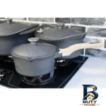 نمای کناری سرویس پخت و پز ۱۰ پارچه مدل M.B.H پروفایل و ساختار