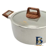 نمای کناری سرویس قابلمه و تابه ۷ پارچه دی اس پی مدل CA۰۰۵-S۰۱ اصل پروفایل و ساختار