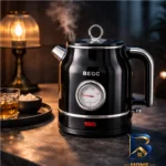 نمای کناری کتری برقی بگسی مدل درجه دار با گنجایش 2 لیتر پروفایل و ساختار