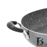 نمای کناری قابلمه عروس با درب فلزی و جنس گرانیتی پروفایل و ساختار
